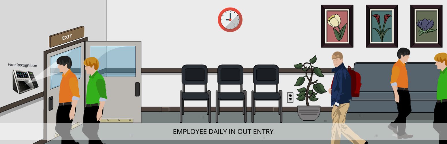 Employee daily in out